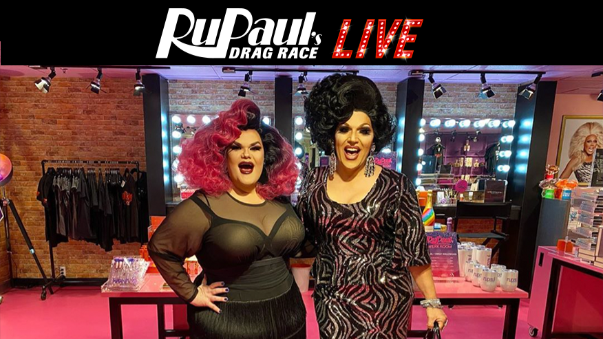 Mrs. Kasha Davis and Darienne Lake Visit  RuPaul's Drag Race Live!